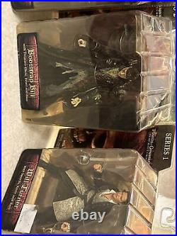 Lot of 4 Action Figures Pirates? Of the Caribbean Sparrow Turner Series 1 Swann