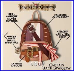 Loungefly Jack Sparrow Pirates of the Caribbean Cosplay Mini Backpack In hand Loungefly Jack Sparrow Pirates of the Caribbean Cosplay Mini Backpack In hand