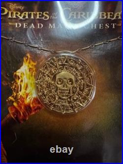 MASTER REPLICAS Pirates Of The Caribbean Dead Man Chest Elizabeth Coin Necklace