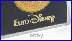 MEDAL COIN / PIRATES OF THE CARIBBEAN /EURODISNEY / TOKEN / Gilded 24 carat gold