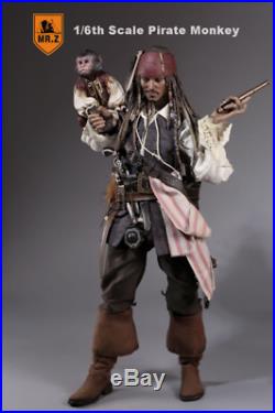 MR. Z 1/6 Pirates Of The Caribbean Monkey Wood Wine Treasure Chest Hot Figure Toy