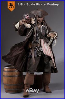 MR. Z 1/6 Pirates Of The Caribbean Monkey Wood Wine Treasure Chest Hot Figure Toy