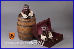 MR. Z 1/6 Pirates of the Caribbean monkey Wood wine Treasure Chest HOT FIGURE TOY