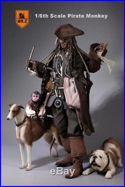 MR. Z 1/6 Pirates of the Caribbean monkey Wood wine Treasure Chest HOT FIGURE TOY