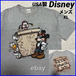Made in USA Disney Pirates of the Caribbean Double sided Print Men s XL Equiva