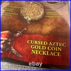 Master Replica Pirates of the Caribbean Aztec Gold Coin Necklace Disney Licensed