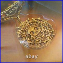 Master Replica Pirates of the Caribbean Cursed Aztec Gold Coin Chain Medal