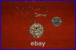 Master Replica Pirates of the Caribbean Elizabeth Swann Coin Necklace Aztec Gold