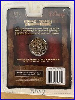 Master Replicas Disney Pirates of the Caribbean Cursed Aztec Gold Coin Necklace