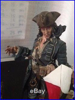 Master Replicas Pirates Of The Caribbeanjack Sparrow Scene Statue Display