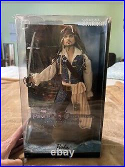 Mattel Barbie Capt Jack Sparrow Pirates of the Caribbean PINK LABEL 2010 NIB