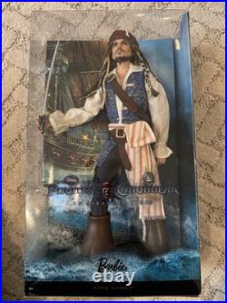 Mattel Barbie Capt Jack Sparrow Pirates of the Caribbean Pink Label 2010 NIB