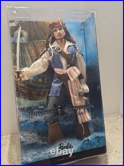 Mattel Barbie Capt Jack Sparrow Pirates of the Caribbean Pink Label 2010 NIB