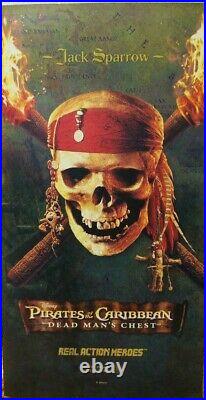 Medicom Toy RAH Pirates of the Caribbean Jack Sparrow Action Figure 1/6 Rare
