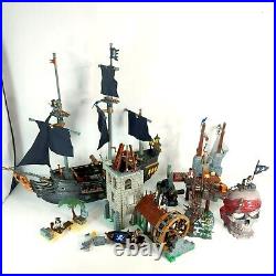 Mega Bloks Pirates Of The Caribbean Black Pearl Ship, Minifigures, Playsets Lot