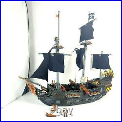 Mega Bloks Pirates Of The Caribbean Black Pearl Ship, Minifigures, Playsets Lot