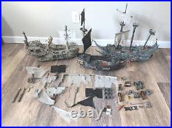 Mega Bloks Pirates Of The Caribbean Lot Flying Dutchman Dreads Eye Ships Cannons