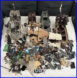 Mega Bloks Pirates of The Caribbean Flying Dutchman & 3 Other Ships Huge PARTS