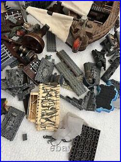 Mega Bloks Pirates of The Caribbean Flying Dutchman & 3 Other Ships Huge PARTS