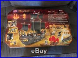 Mega Bloks Pirates of the Caribbean Deluxe Ship -Black Pearl 1066 New Sealed