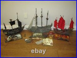 Mega Bloks Pirates of the Caribbean lot of Empress Flying Dutchman Black Pearl