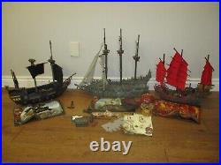 Mega Bloks Pirates of the Caribbean lot of Empress Flying Dutchman Black Pearl