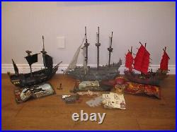 Mega Bloks Pirates of the Caribbean lot of Empress Flying Dutchman Black Pearl