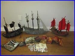 Mega Bloks Pirates of the Caribbean lot of Empress Flying Dutchman Black Pearl