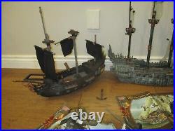 Mega Bloks Pirates of the Caribbean lot of Empress Flying Dutchman Black Pearl