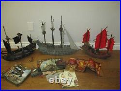 Mega Bloks Pirates of the Caribbean lot of Empress Flying Dutchman Black Pearl