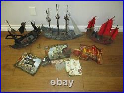 Mega Bloks Pirates of the Caribbean lot of Empress Flying Dutchman Black Pearl