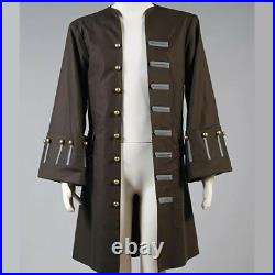 Men's Pirates Of The Caribbean Captain Jack Sparrow Jacket Coat Men's Pirates Of The Caribbean Captain Jack Sparrow Jacket Coat