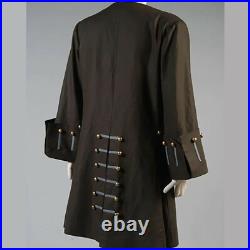 Men's Pirates Of The Caribbean Captain Jack Sparrow Jacket Coat Men's Pirates Of The Caribbean Captain Jack Sparrow Jacket Coat