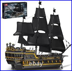 Mould King 13186 Pirates of the Caribbean Large Black Pearl Model Ship Kit NEW