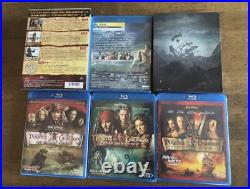 Movie Pirates Of The Caribbean All 5 Movies 9 Disc Set Bd Blu-Ray 5f