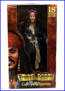 NECA Pirates of The Caribbean 18 Motion Sound Capt Jack Sparrow (Smiling)