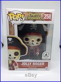 NEW Disney Park FUNKO POP PIRATES OF THE CARIBBEAN JOLLY ROGER #258 Exclusive