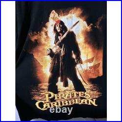 NWT DISNEY STORE Pirates of the Caribbean Johnny Depp JACK SPARROW T Shirt XL