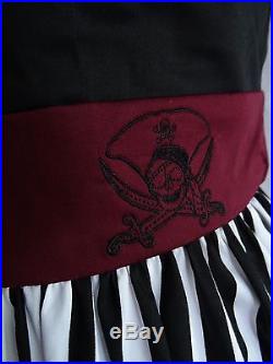 NWT Disney Parks Dress Shop XS Pirates of the Caribbean Dapper Day Dress & Bag