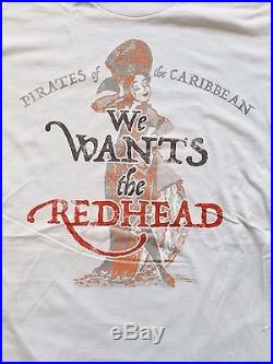 NWT Disney Parks We Want's The Redhead Pirates of the Caribbean T-Shirt SOLD OUT