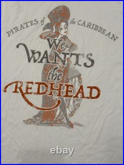 NWT Disney Pirates Of The Caribbean We Wants The Redhead Shirt 2XL Depp Mickey