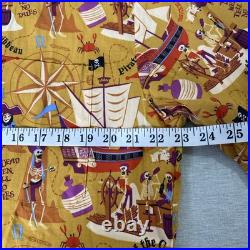 NWT Disney Pirates of the Caribbean Button Down Shirt Sz L Wonderground Gallery