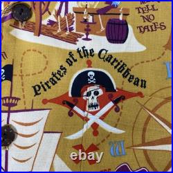 NWT Disney Pirates of the Caribbean Button Down Shirt Sz L Wonderground Gallery