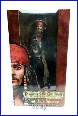 Neca 18 Figure Pirates Of The Caribbean Talking Jack Sparrow Disney WDW DS66