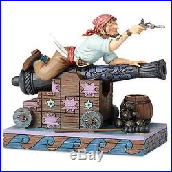 New Disney D23 Pirates Of The Caribbean Jim Shore Pirate On Cannon Figurine