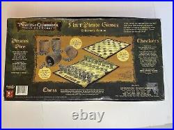 New Pirates of The Caribbean Chess Set 3 IN 1 Games Colectors Edition