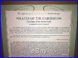 New Pirates of the Caribbean Signed Thomas Kinkade (L. E. 24/795) Framed $2250