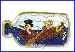 New RARE LE 125 Disney Pin Chip Dale Pirates of the Caribbean in Bottle 3D Ship