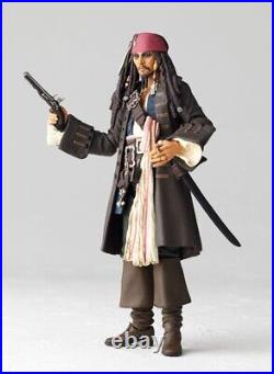 Original KAIYODO Pirates of the Caribbean Revoltech Jack Sparrow Action Figures