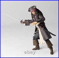 Original KAIYODO Pirates of the Caribbean Revoltech Jack Sparrow Action Figures